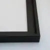 ingelijst in zwart houten baklijst