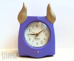 Oxxy Grape - violet wekkerklokje met gouden oren - Timestone