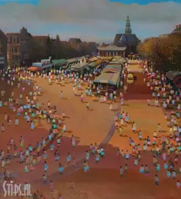 Vismarkt in Vogelvlucht - Ton Dubbeldam
