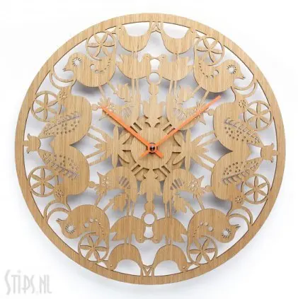 Whole world is on a lilly blossom - houten wandklok - Afbeelding 3