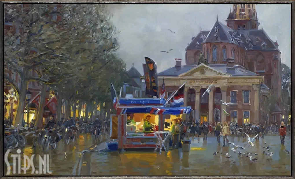 Vismarkt Groningen Hans Versfelt giclee - Main Image