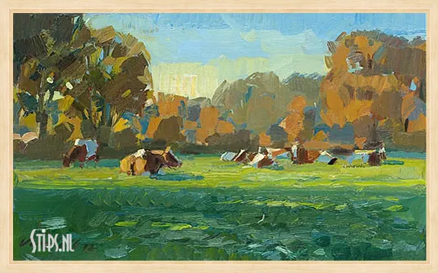 Koeien in najaarslicht - Hans Versfelt - Afbeelding 8