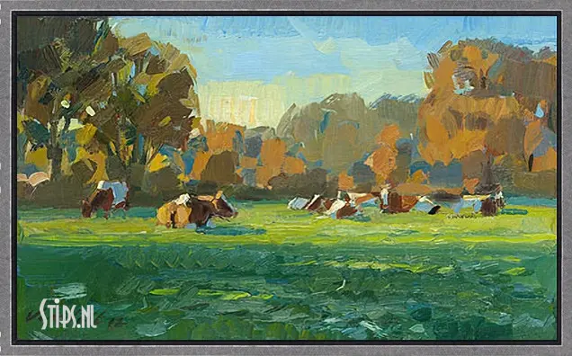 Koeien in najaarslicht - Hans Versfelt - Afbeelding 5