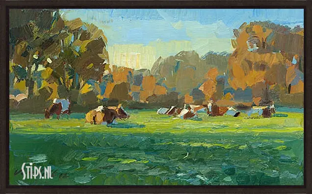 Koeien in najaarslicht - Hans Versfelt - Afbeelding 3