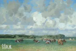 Kudde met wolkenlucht - Hans Versfelt