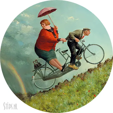 Dibond cirkel - Marius van Dokkum - Weerstandem