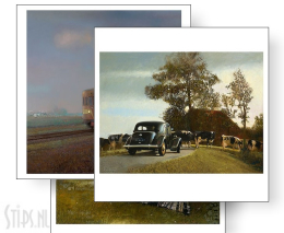 Kunstkaarten Auto's & Treinen