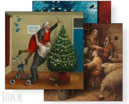 Kunstkaarten - Kerst & feestdagen - Marius van Dokkum