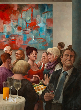 Hapje en drankje - Marius van Dokkum - canvas giclee