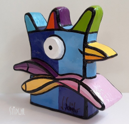 Strange Bird Wings Blue - Jacqueline Schäfer