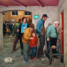 Pauze bijna voorbij - Marius van Dokkum - giclee
