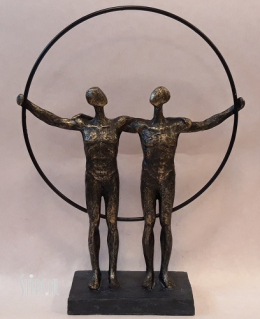 Twee Mannen in een cirkel