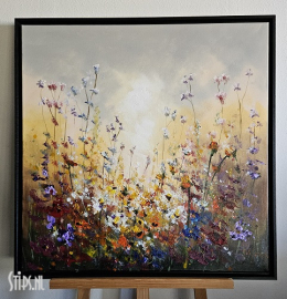 Bloemenveld 80 x 80 - Jochem de Graaf
