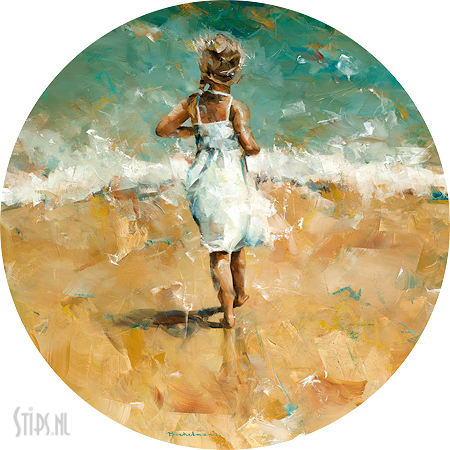 Witte Jurk Dorus Brekelmans kunst op dibond