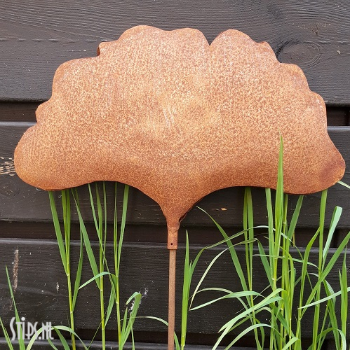Ginkgo blad groot - geroest - Afbeelding 2
