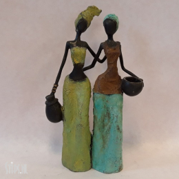 African ladies in brons