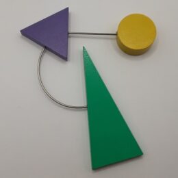 Geometrische broche 3 motieven - Tjonge Jonge