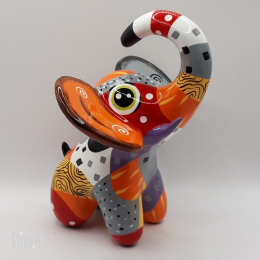 Elephant Ollie Orange - Art24 Design Group