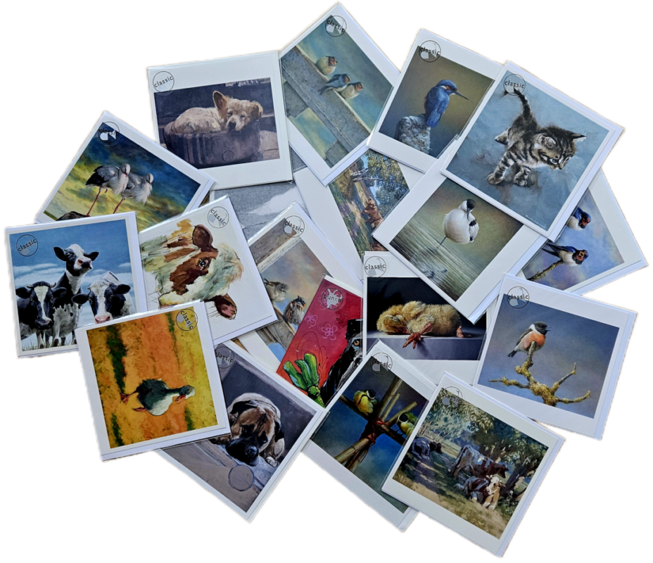 Kunstkaarten dieren assorti