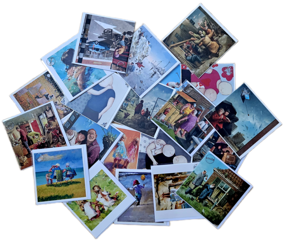 Kunstkaarten mensen assorti