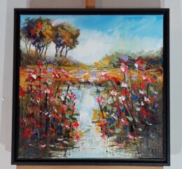 Vennetje met veldbloemen 50 x 50 - Jochem de Graaf