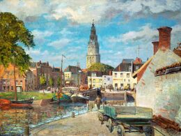 Gezicht op de stad met Martinitoren - Jan Altink